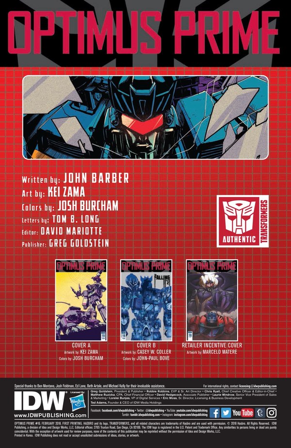 Optimus Prime Issue 16 Full Comic Book Preview  (2 of 7)